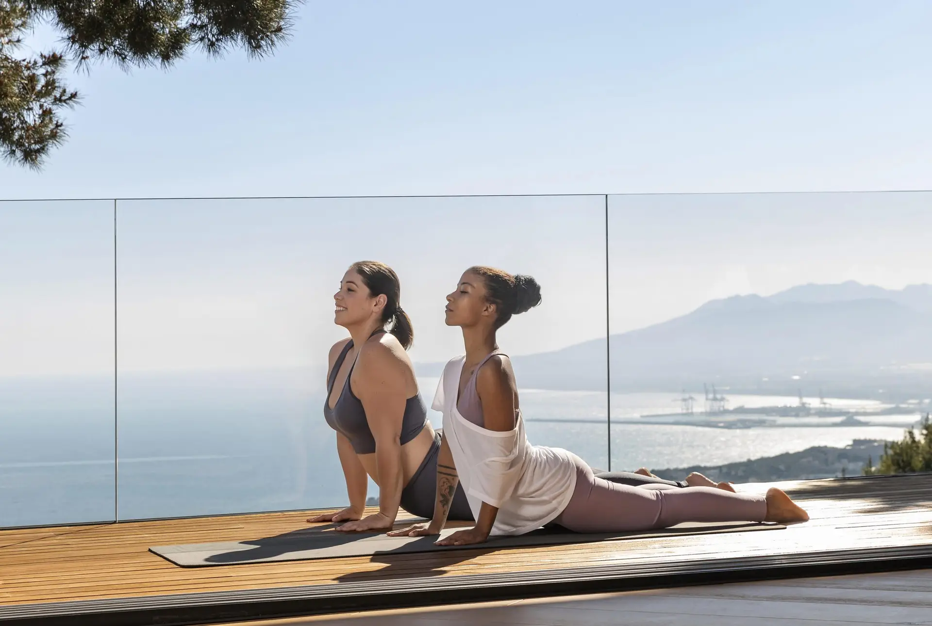 yoga with a nice sew view in Koh Samui